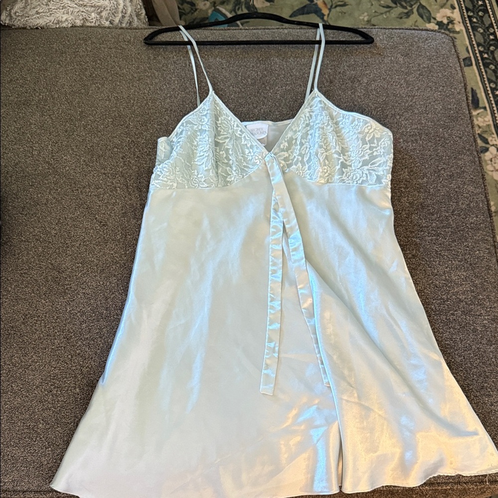 Secret Treasures Light Blue Satin Chemise